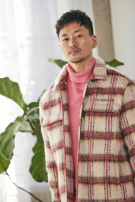 "PIONEER" APRICOT/PINK MOHAIR JACKET