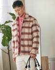 "PIONEER" APRICOT/PINK MOHAIR JACKET