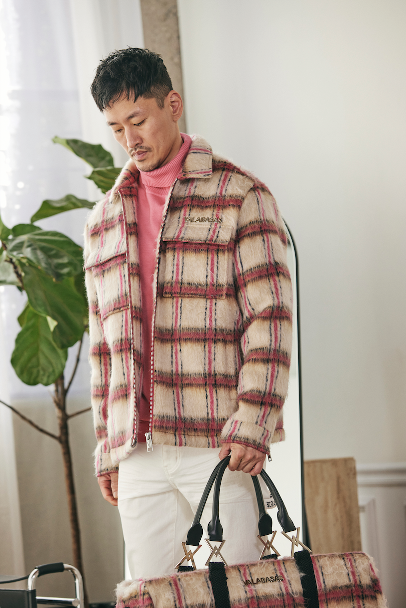 "PIONEER" APRICOT/PINK MOHAIR JACKET