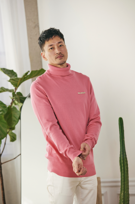 "PRESTANZA" PINK TURTLE NECK