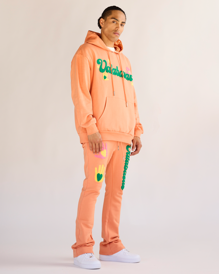 "TOUCHSTONE" PEACH/YELLOW FLEECE SET