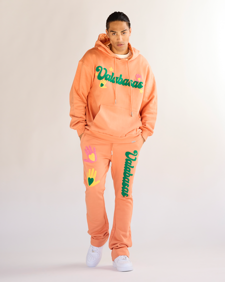 "TOUCHSTONE" PEACH/YELLOW FLEECE SET