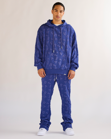 "PULSE" VINTAGE SAPPHIRE BLUE FLEECE SET