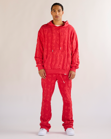 "PULSE" VINTAGE RED FLEECE SET