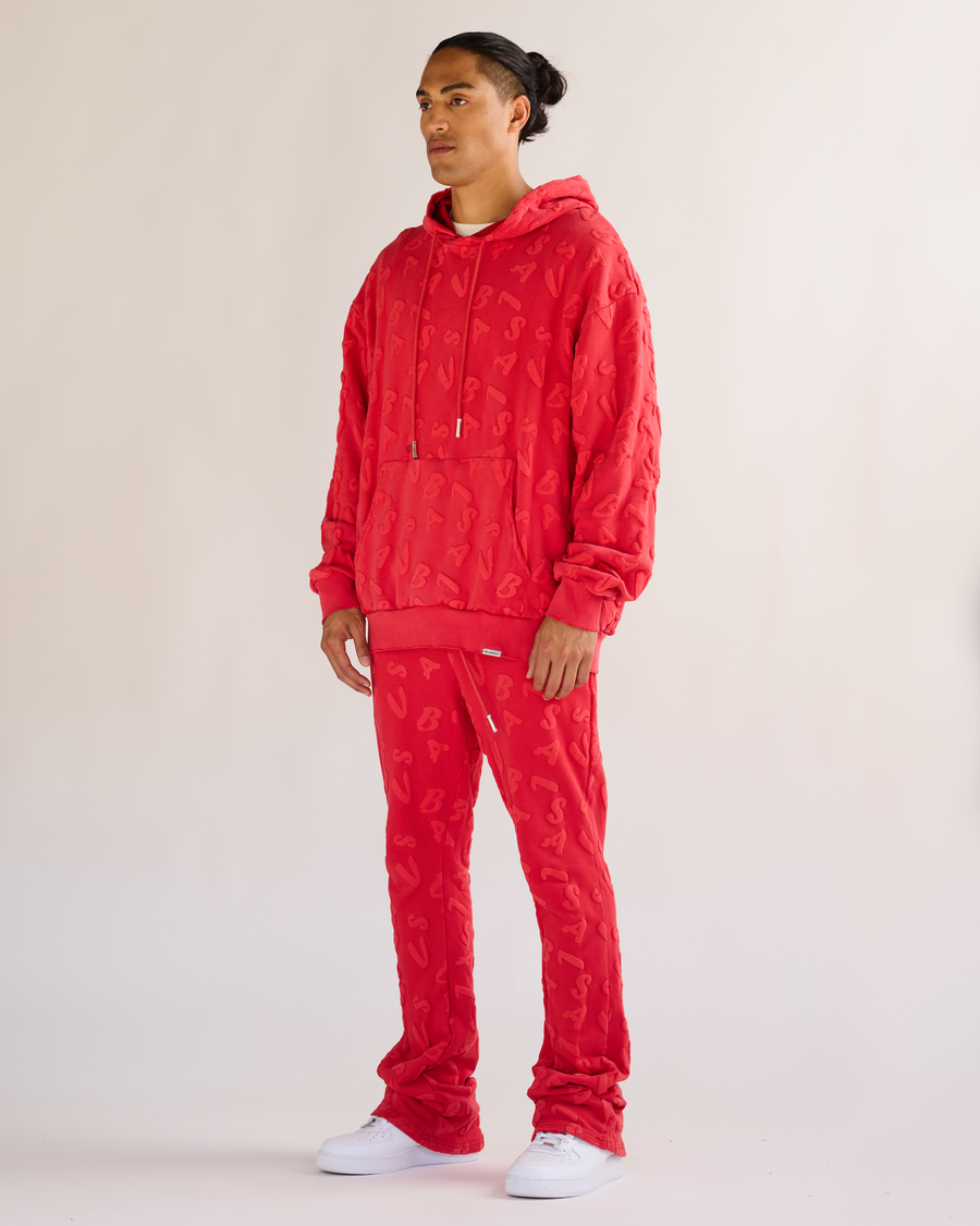 "PULSE" VINTAGE RED FLEECE SET