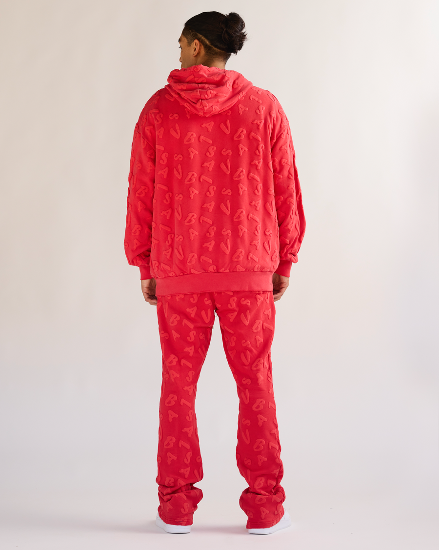 "PULSE" VINTAGE RED FLEECE SET