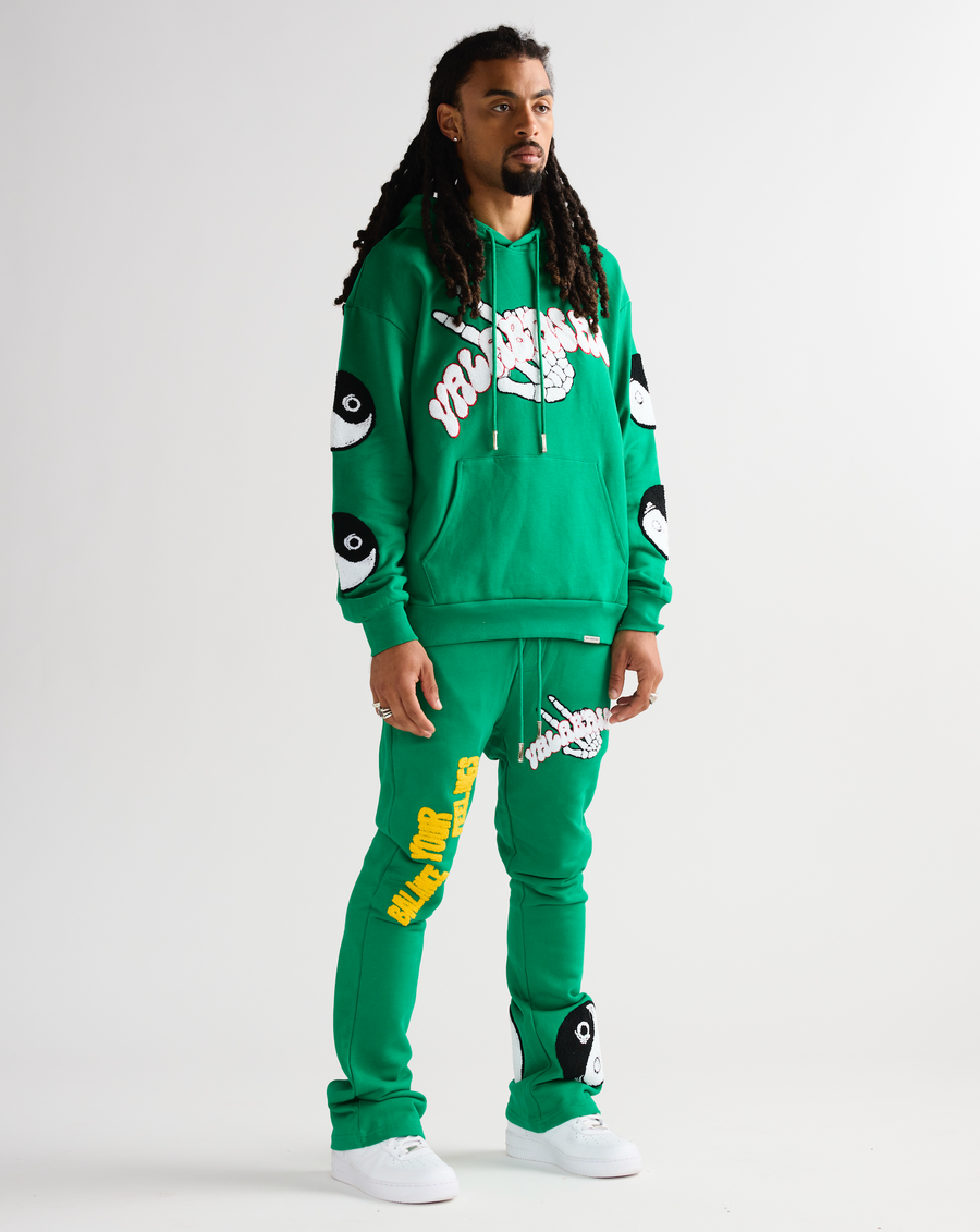 "BALANCED" FLEECE SET GREEN