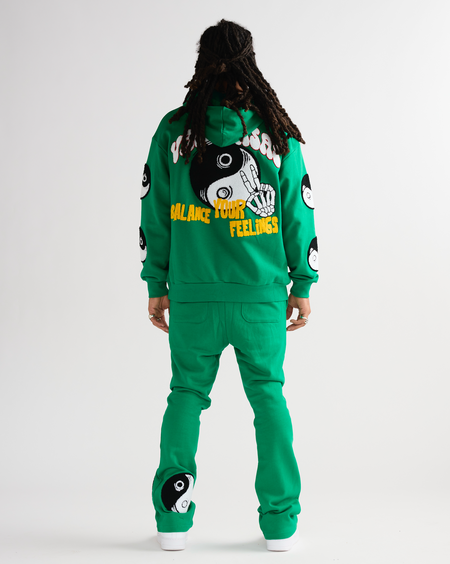 "BALANCED" FLEECE SET GREEN