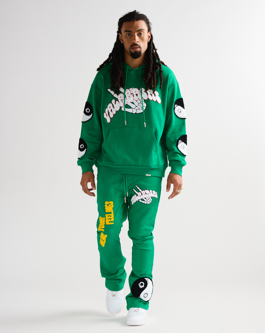 "BALANCED" FLEECE SET GREEN