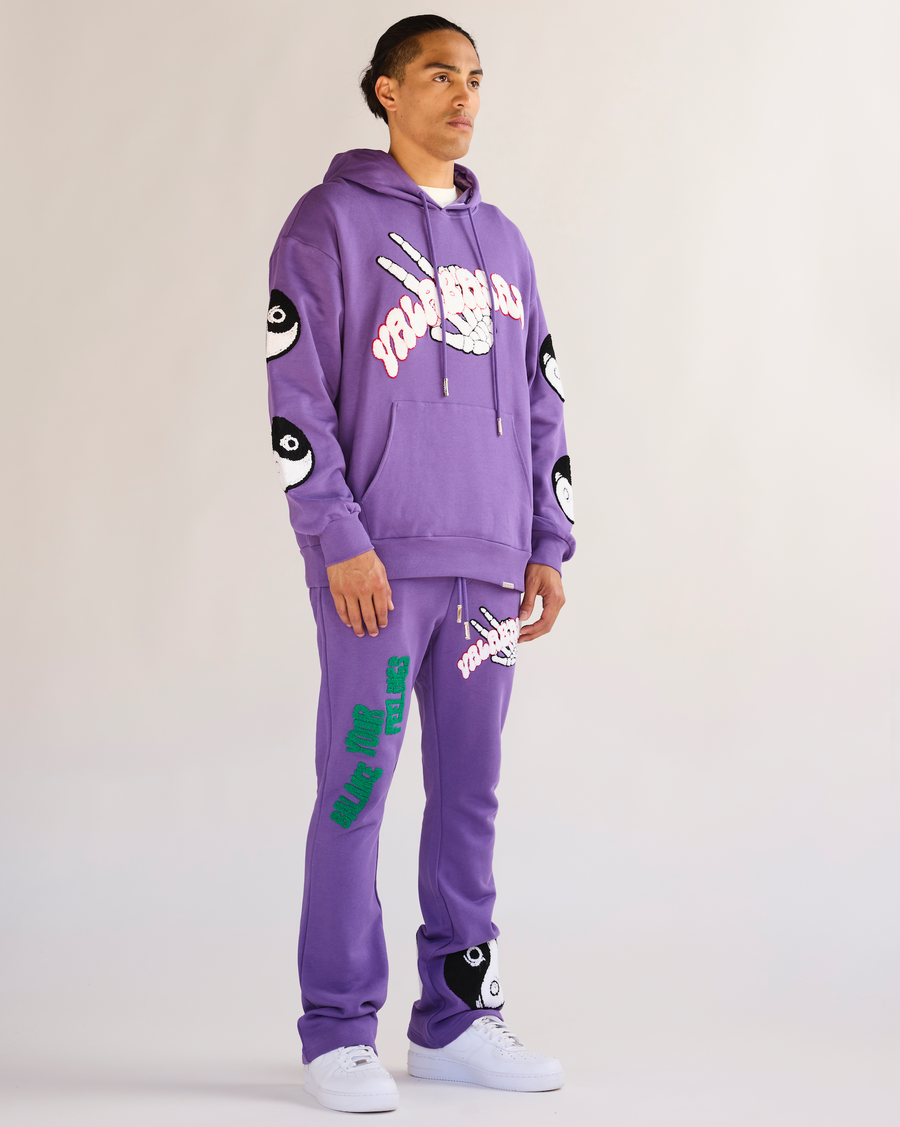 "BALANCED" FLEECE SET PURPLE