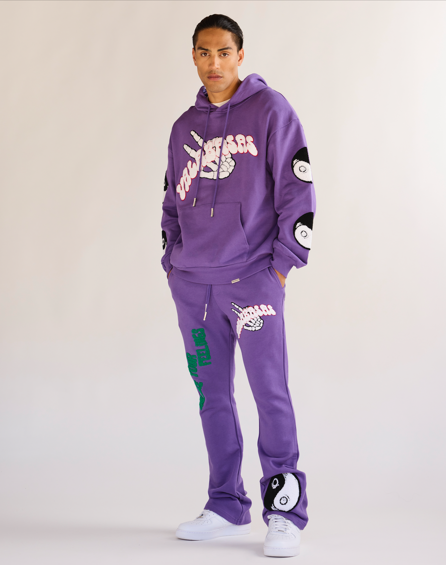 "BALANCED" FLEECE SET PURPLE