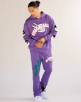 "BALANCED" FLEECE SET PURPLE