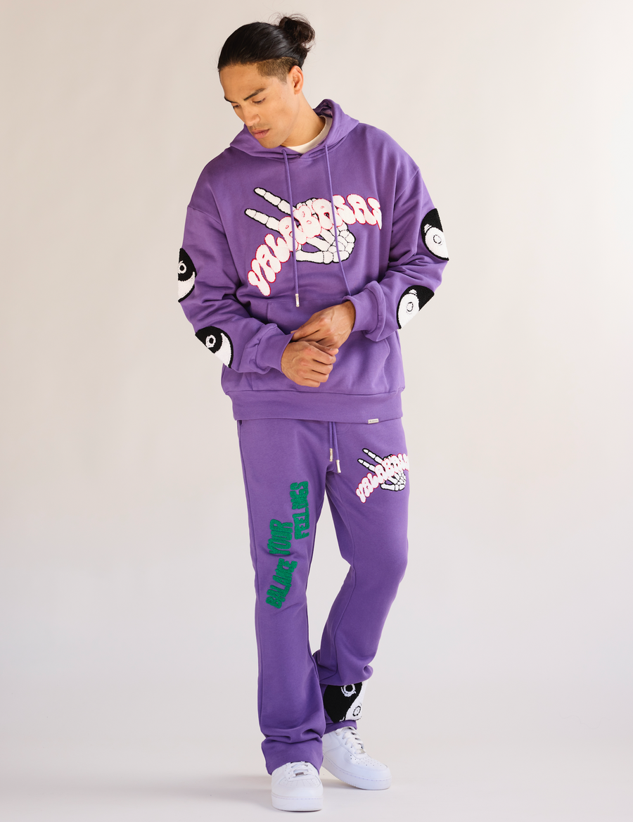 "BALANCED" FLEECE SET PURPLE