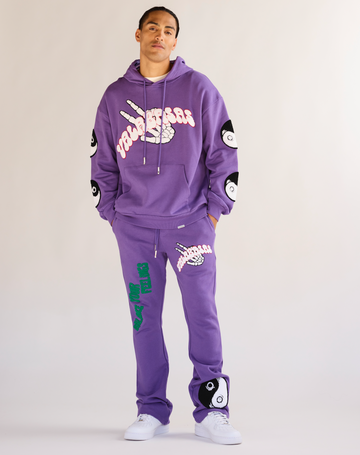 "BALANCED" FLEECE SET PURPLE