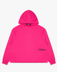 "STEEL" PINK CROPPED HOODIE