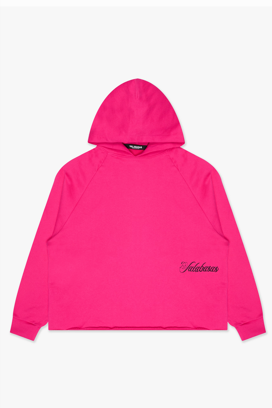 "STEEL" PINK CROPPED HOODIE