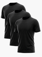 3-Pack Essential Undershirt Tee Black