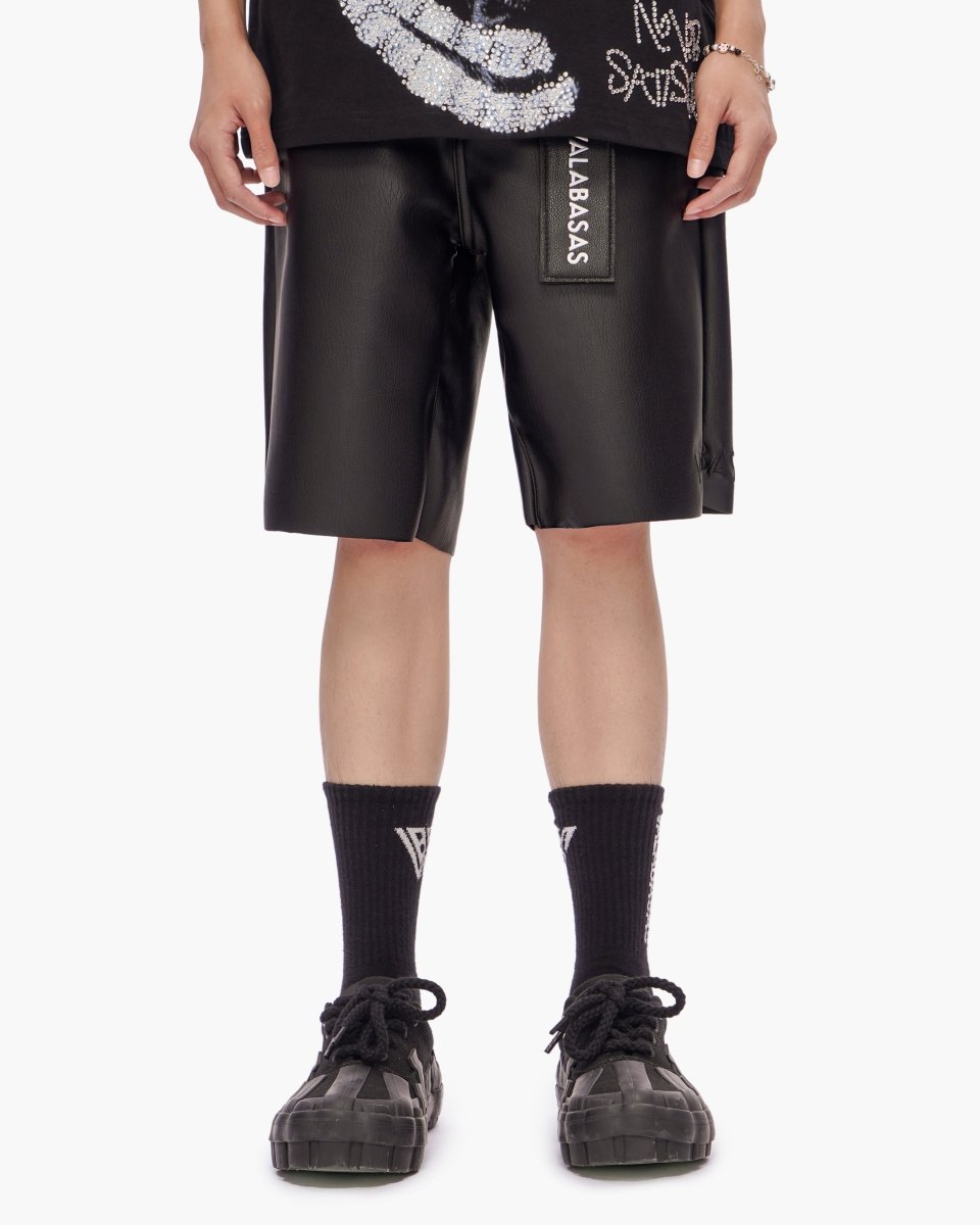 Mr.Shorts Black Leather - Valabasas