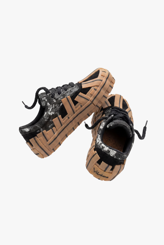 Yuratsu 200 Black Denim Gum Shoes