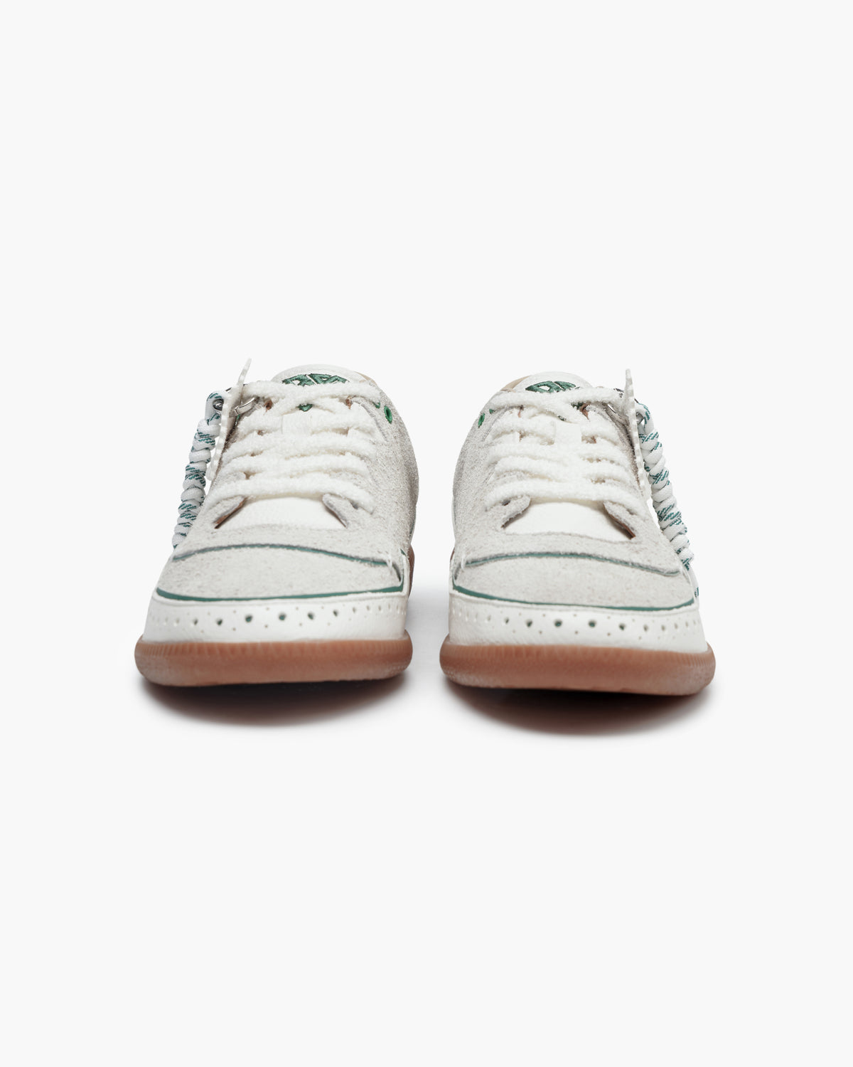 Abel 100 Creme Green Shoes