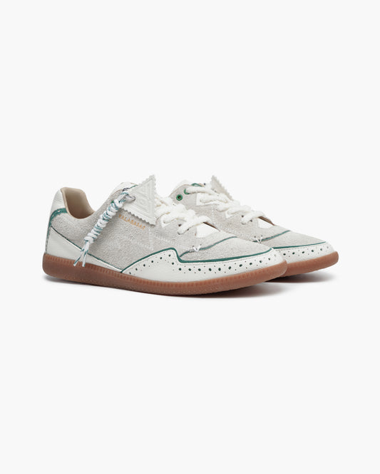 Abel 100 Creme Green Shoes