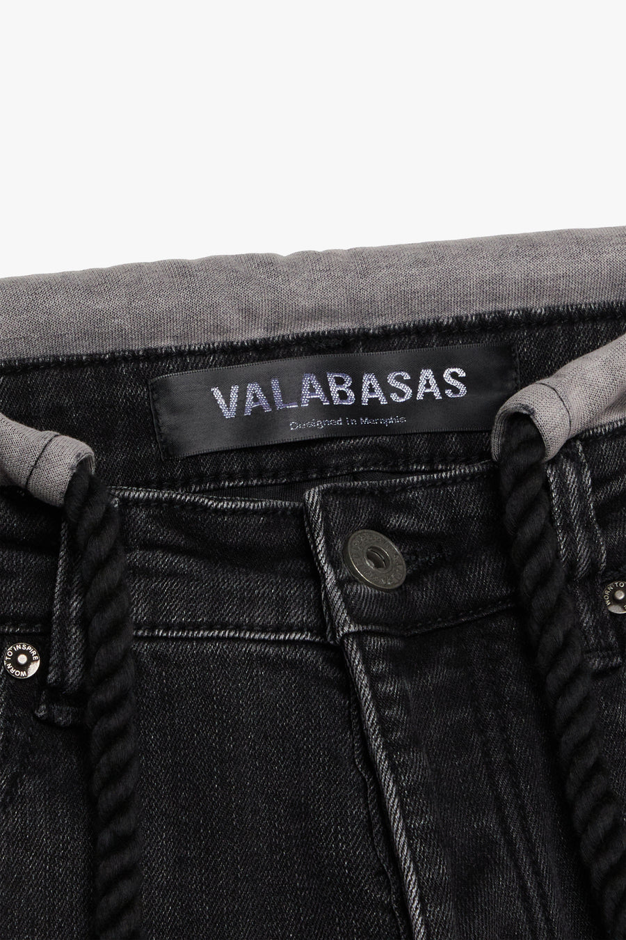 "FRAYSLATE" CHARCOAL WASH SKINNY JEAN