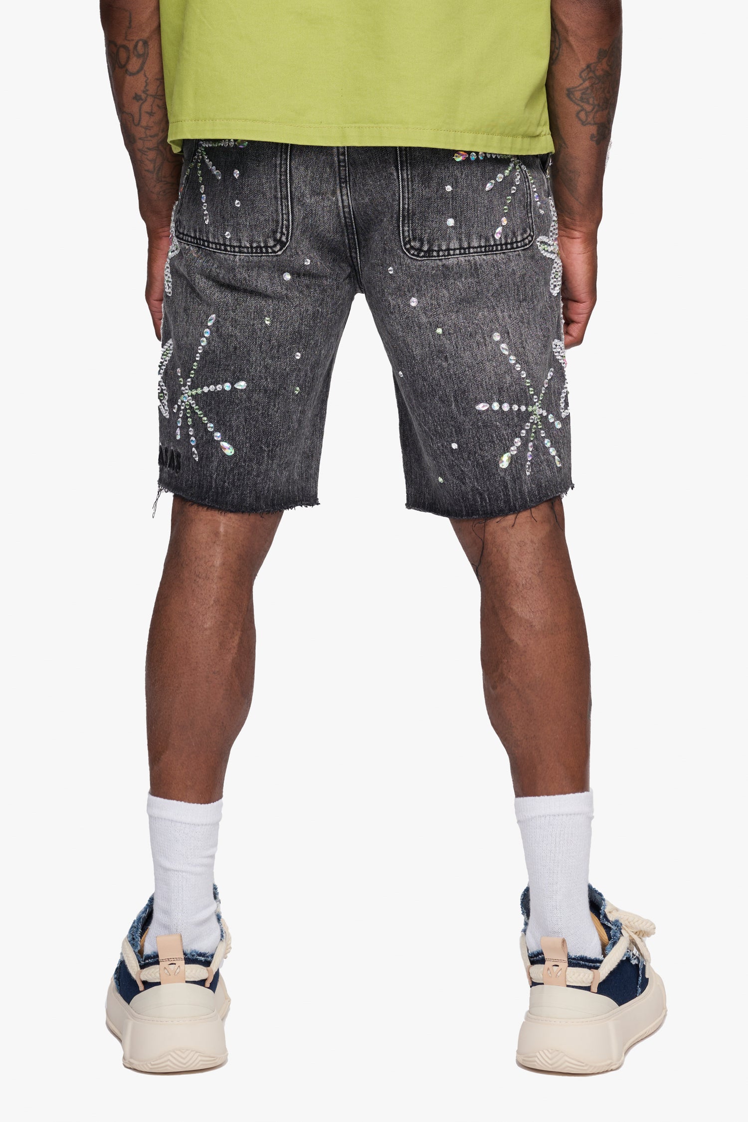 Samba Grey Wash Denim Shorts