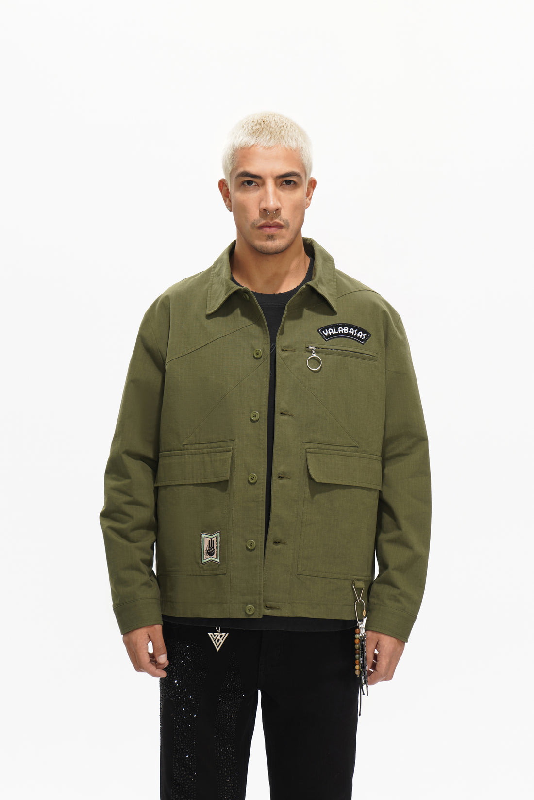 Stonepine Olive Button Down