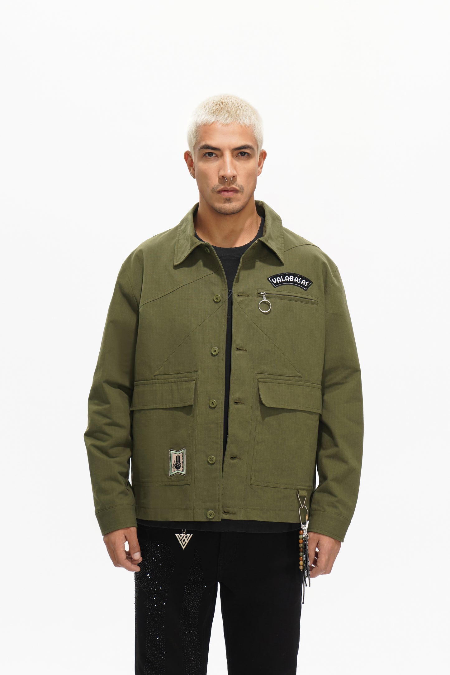 Stonepine Olive Button Down