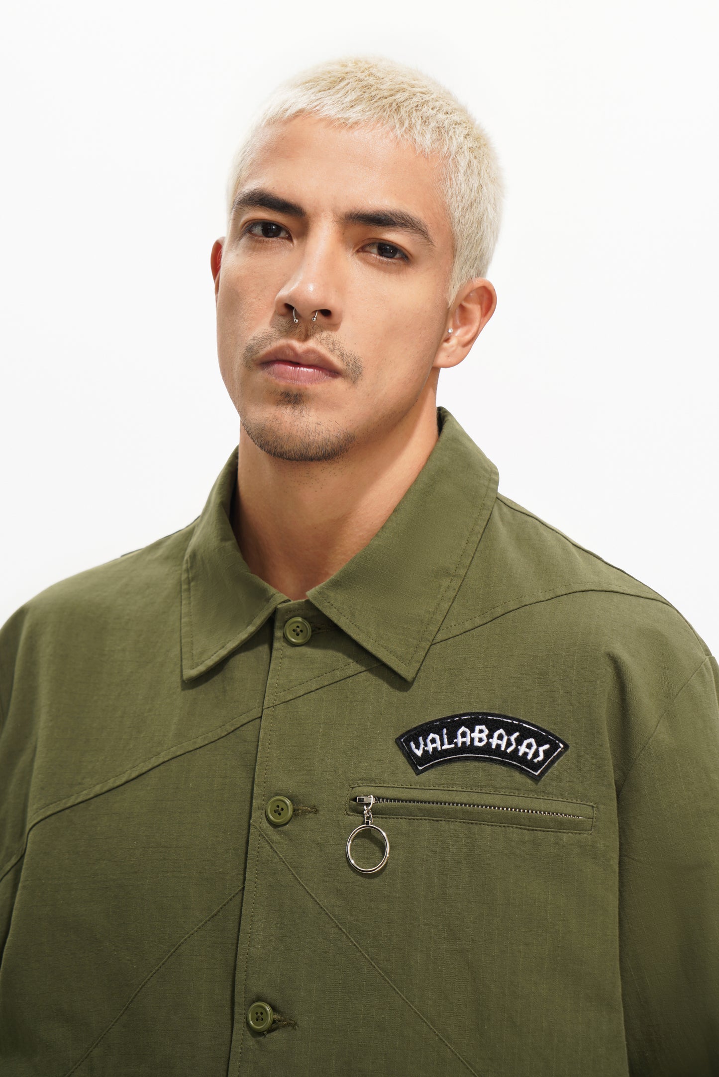 Stonepine Olive Button Down