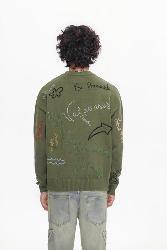 Ignition Green Crewneck