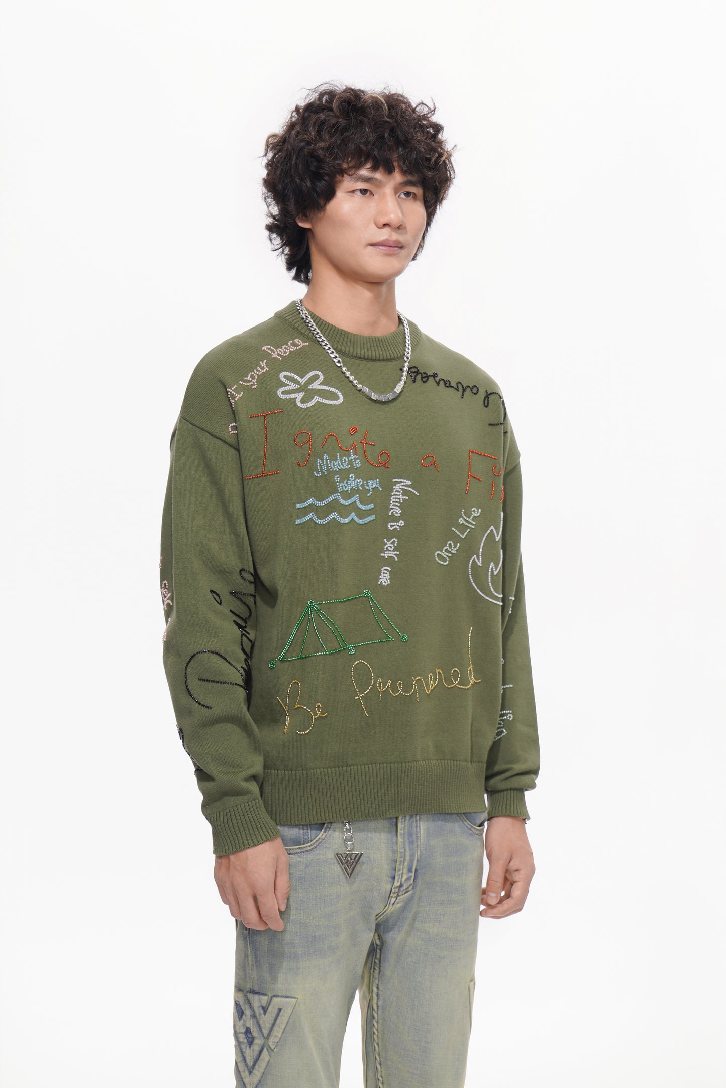 Ignition Green Crewneck