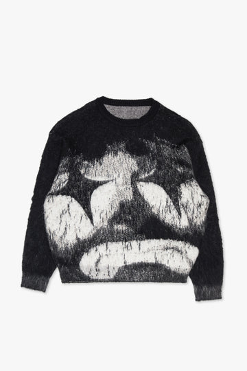 "SAD DAYS" BLACK CREW NECK