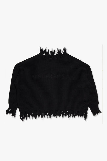 "PROPERTY" BLACK SWEATER