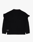 "WHAT" BLACK CREW NECK