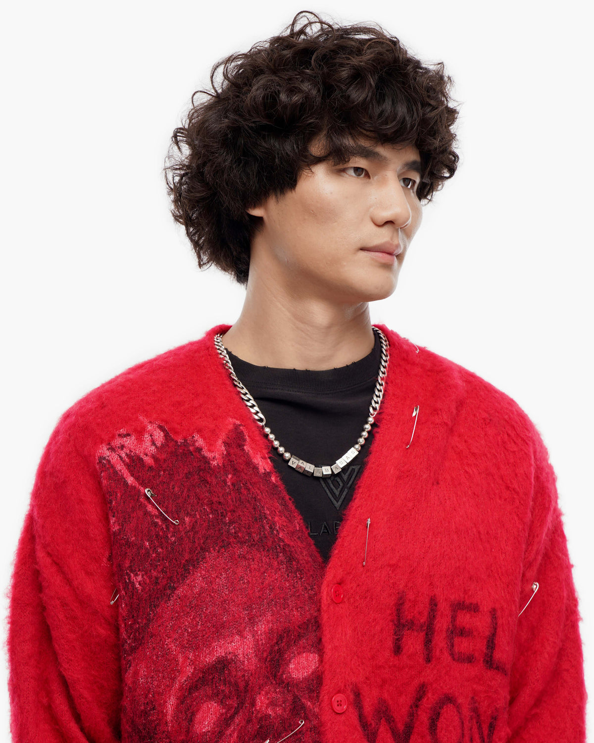 Can't Hide Red Mohair Cardigan