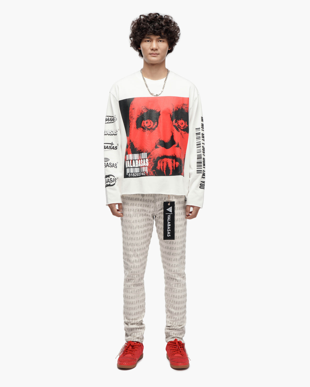 Shy White Long Sleeve T-Shirt