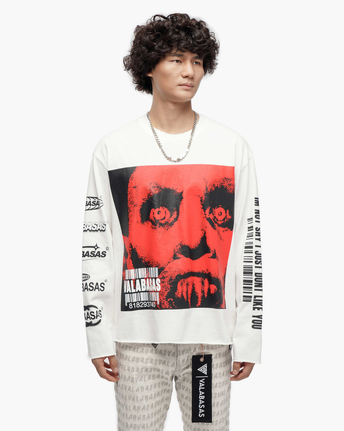Shy White Long Sleeve T-Shirt