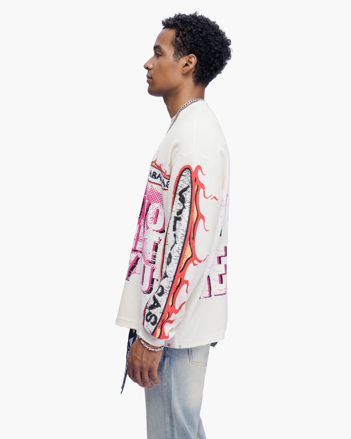 Risky Cream Thermal Crewneck