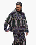 Tundra Purple Woven Hoodie