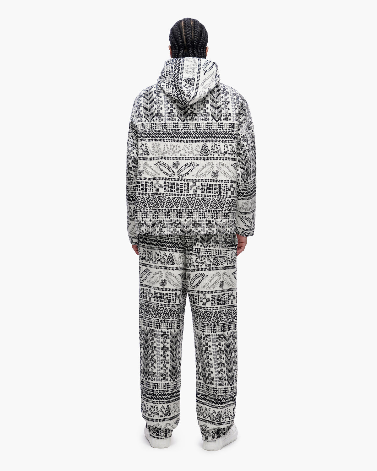 Tundra White Woven Hoodie
