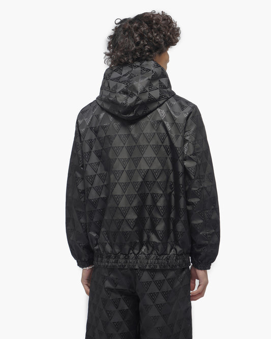 Monogram 2.0 Black Windbreaker Jacket