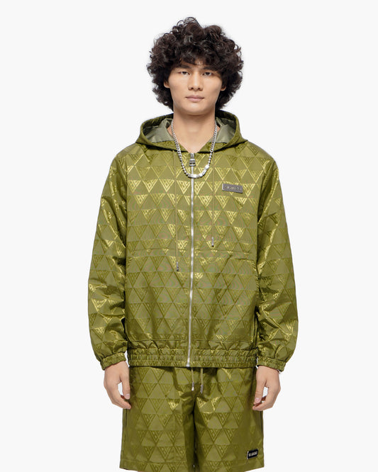 Monogram 2.0 Olive Windbreaker Jacket
