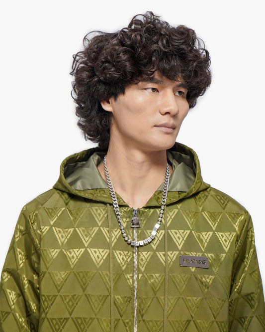 Monogram 2.0 Olive Windbreaker Jacket