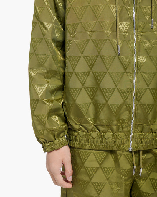 Monogram 2.0 Olive Windbreaker Jacket
