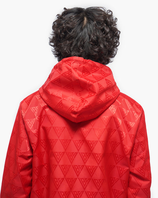Monogram 2.0 Red Windbreaker Jacket