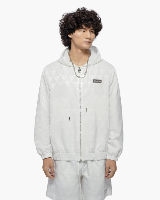 Monogram 2.0 White Windbreaker Jacket