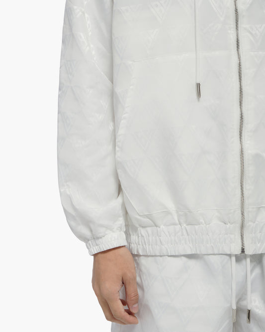 Monogram 2.0 White Windbreaker Jacket