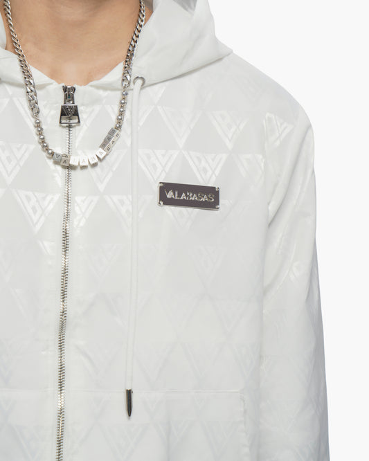 Monogram 2.0 White Windbreaker Jacket