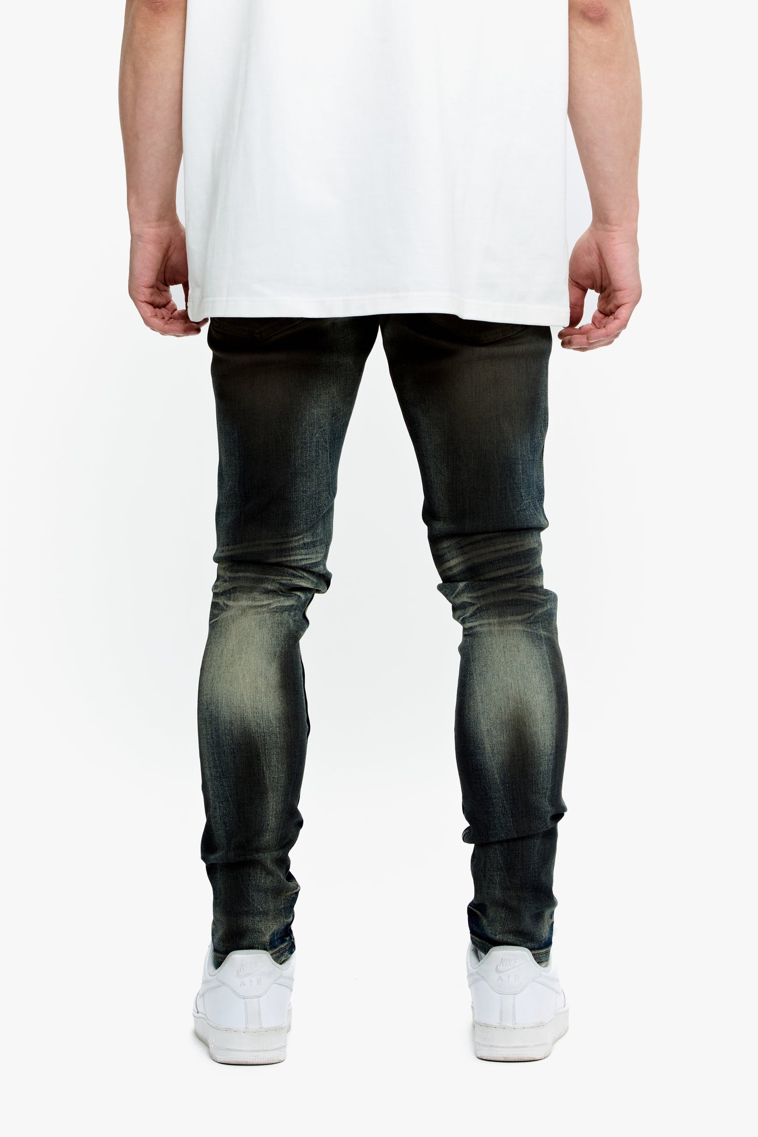 Mr.Flex Dirty Vintage Medium Blue Skinny Jeans